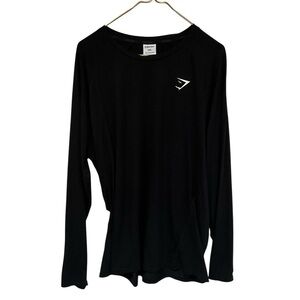 Gymshark Black Long sleeve Crew Neck Top XXXL